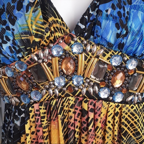 Mary L Couture Maxi Halter Dress - Picture 3 of 8